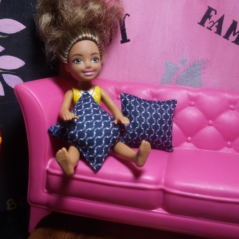 Dollhouse Decor Miniature Throw Pillows